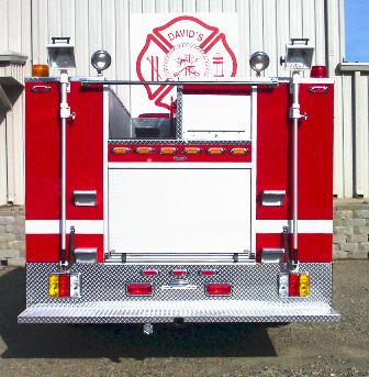 Reliable Fire Products Midi-Pumper, Rear View