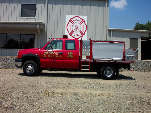 Biscoe, AR - Flatbed Brush Truck, Left Side