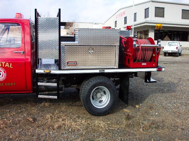 Crystal Fire Department, Arkansas, Flatbed Brush Truck, Left Side, Body Only