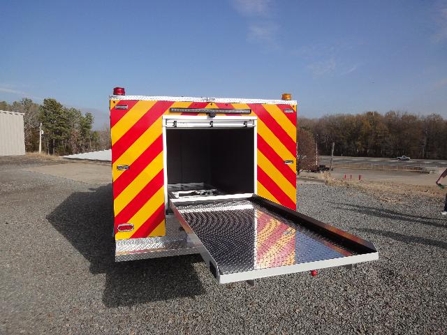 Medium Duty Rescue, Rear View with Fully Extended Roll-Out Tray