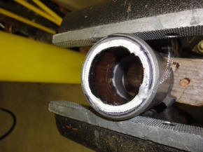 View Inside Coupling Bowl with Hose and Expansion Ring in Place