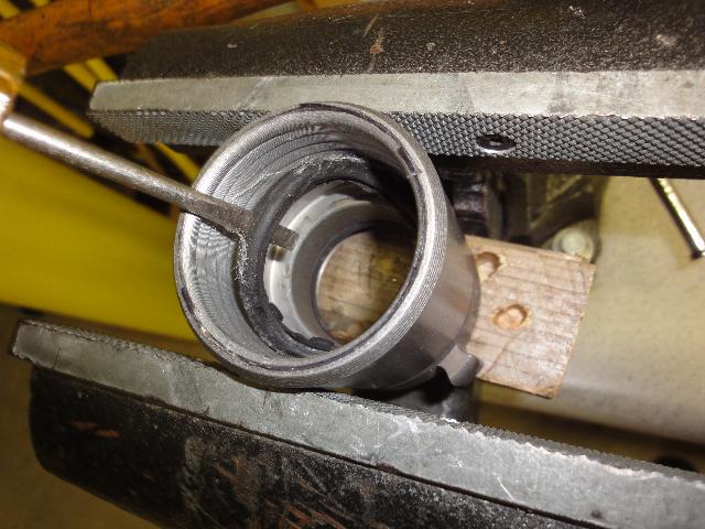 Tail Gasket Being Removed from Fire Hose Coupling