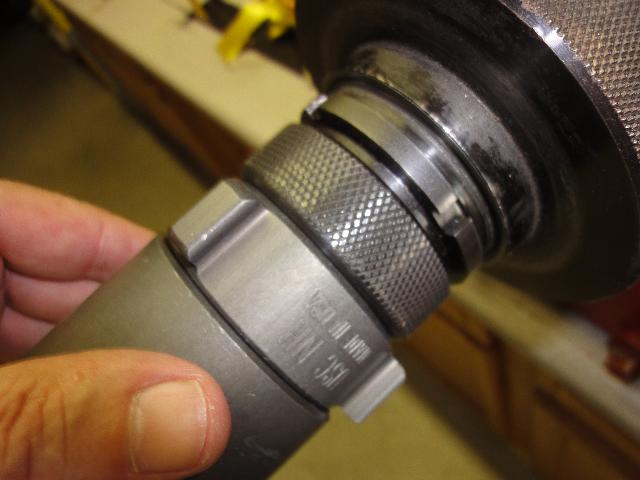 Coupling and Adjustment Nut Properly Set