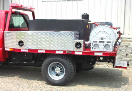 Basic Flatbed Brush Truck, Left Side Body Only