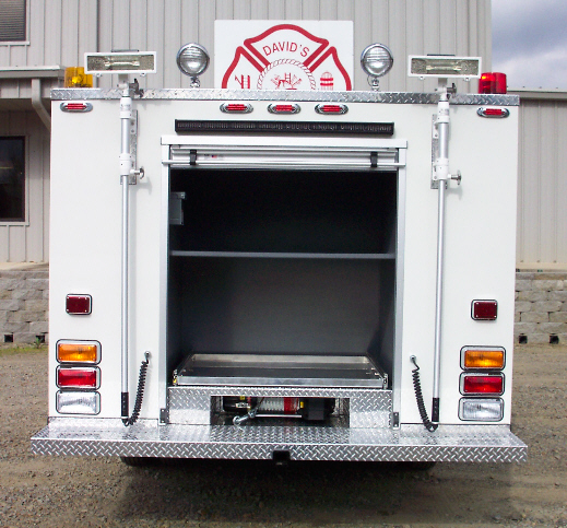 Henderson County, Tennessee, Medium Duty Rescue, Rear View, Door Open