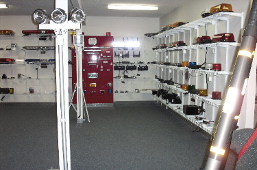 David's Fire Equipment Showroom, Warning Lights