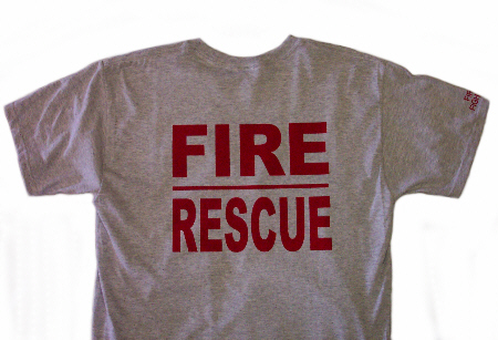 Ash Fire Tee with Fire/Rescue Back